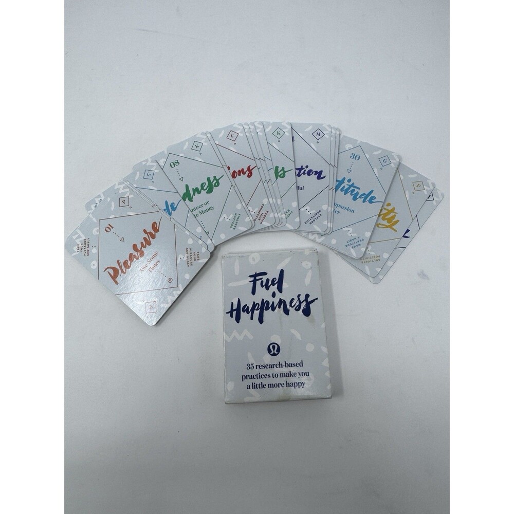 Lululemon Athletica Fuel Happiness 35 Research Based Cards To Make You Happy
